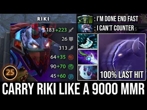 How to Carry Riki Like a 9000 MMR Player | Super Clear Last Hit 12Min Diffusal Blade Top Rank DotA 2
