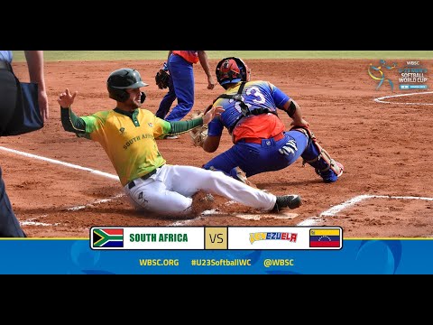 HIGHLIGHTS South Africa v Venezuela | I U-23 Men's Softball World Cup 2023 - Placement Round