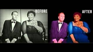 #Example 1 - Colorizing and Rotoscoping  @ Frank Sinatra & Ella Fitzgerald - Can't We Be Friends