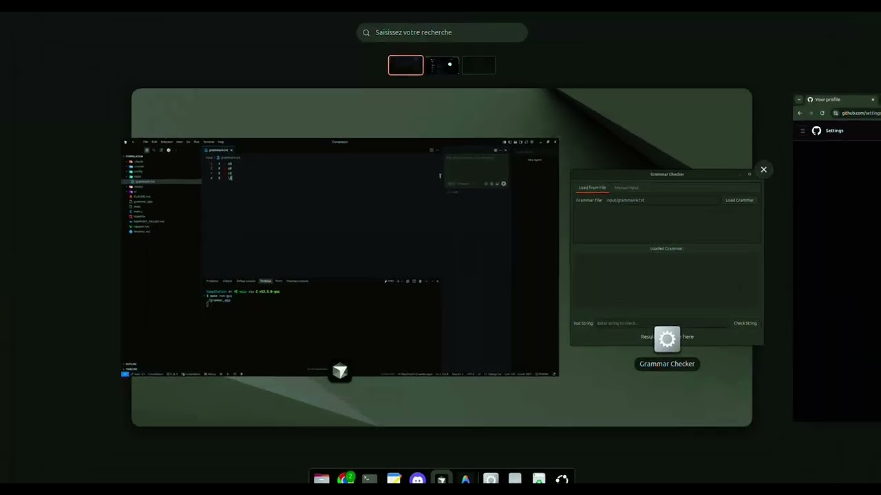 Analyseur de grammaires régulières — Technique de compilation