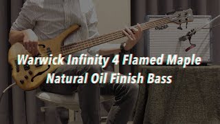 Video thumbnail for Warwick Infinity 4 Flamed Maple Natural Oil Finish Bass | alien rabbit Used Collection by alien rabbit (alien rabbit)