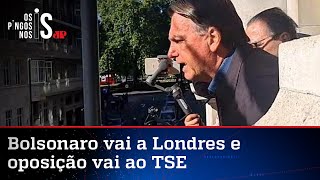 Bolsonaro vai a Londres para enterro da rainha enquanto oposição esperneia no TSE