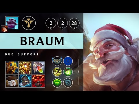 Braum Support vs Alistar - EUW Challenger Patch 25.08