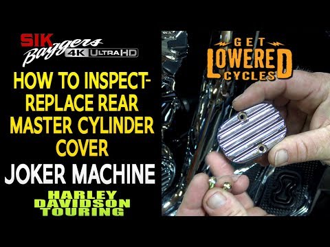 Joker Machine Rear Brake Reservoir Cover Harley Davidson Touring
