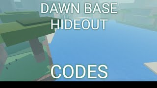 Shindo Life Dawn Base Hideout Private Server Codes