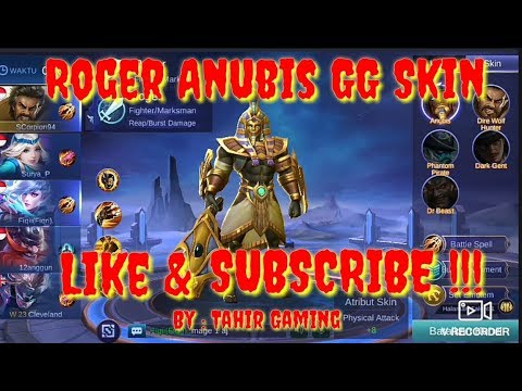 Mobile Legend Hero Roger + Skin Anubis