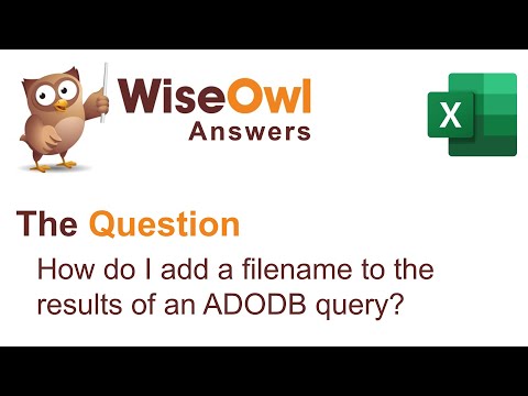 Excel VBA Introduction Part 58 1 SQL for Excel Files Basic Select Statements
