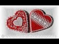 Big Red Gingerbread Hearts With Lace