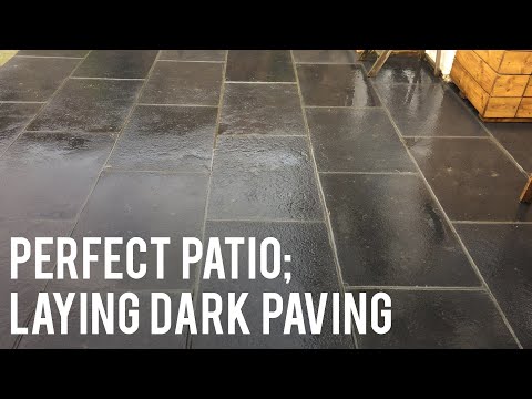 Perfect Patio; Laying Dark Paving [Time-Lapse] (Little Acorns)