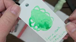 Luna Moth Green Ink Review Anderillium Fountain Pen Ink