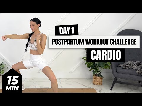 Postpartum Cardio Workout DAY 1 POSTPARTUM 2024 CHALLENGE