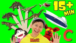 15 Minutes of Songs with Matt | Dinosaurs Pop Sticks, Boats and more | Dream English Kids