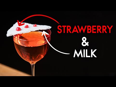 Strawberry & Milk - The Best Cocktail Garnish?