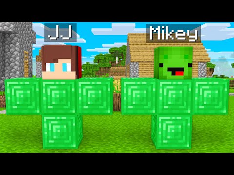 Mikey and JJ Became EMERALD GOLEMS in Minecraft (Maizen)
