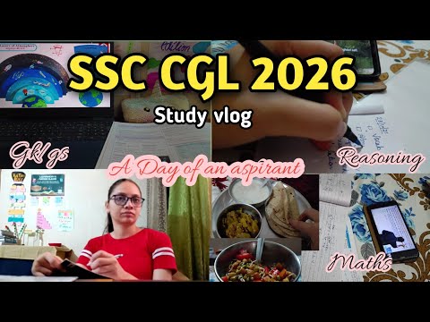 Starting My SSC CGL 2026 Preparation | Realistic Study Vlog  #ssc#ssccgl #aspirant#studyvlog