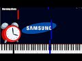 5 SAMSUNG ALARM TONES Piano Tutorial