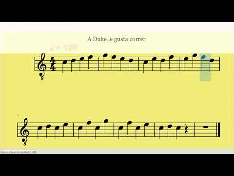 Melodía sencilla - A DUKE le gusta correr