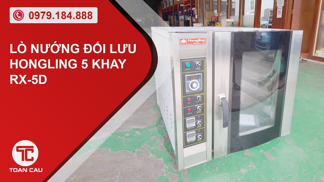 Lò nướng đối lưu Hongling 5 khay dùng điện RX-5D