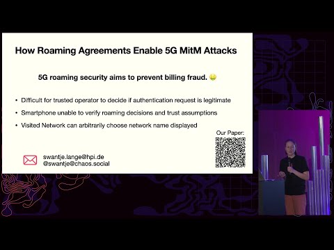 Video Thumbnail: 38C3 - How Roaming Agreements Enable 5G MitM Attacks