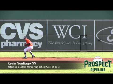 Kevin Santiago Prospect Video, 3B, Rafaelina E LeBron Flores High School Class of 2015