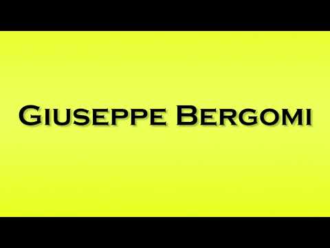 Pronunciation of Giuseppe Bergomi