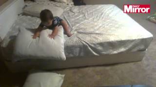 Parents set hidden camera up to record baby   they are shocked by what he gets up to   Mirror Online