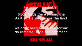 Metallica - No Remorse Lyrics (HD)