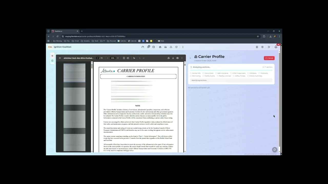 Export CVOR / Carrier Profile PDF to Excel (Ontario & Alberta) 🚛📄➡️📊