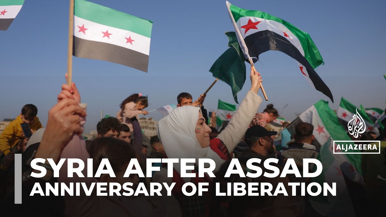 Hope, flags, fireworks as Syria starts to celebrate a year without al-Assad