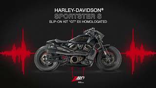 Výfukový systém motocyklu ZARD FULL KIT EXHAUST SYSTEM 2:1 pro motocykl HARLEY DAVIDSON Sportster S RH1250S ROK 2021-2025 VIZ POPIS, barva černá