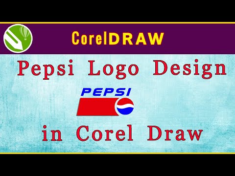 How to create a simple Pepsi Logo with Corel Draw || Logo design in CorelDraw || CorelDraw X7