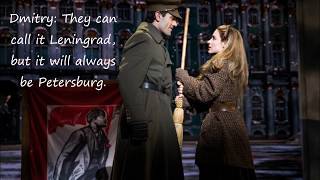 Anastasia Original Broadway Cast Recording — &quot;A Rumor in St. Petersburg&quot; — Lyrics