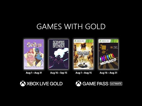 XBOX GAMES WITH GOLD - AUGUST 2022