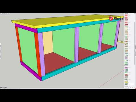 cubby bench instructions dimensions and measurements step by step Video