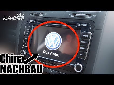 🔴GOLF 5 CHINA RADIO NACHBAU - EINBAU  AUSBAU UND TEST Yingly 2 Din