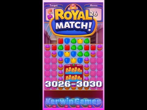 Royal Match Level 3026 3027 3028 3029 3030 - No Boosters Gameplay