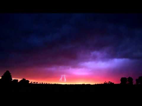 Blitz im Abendrot  2014 06 09