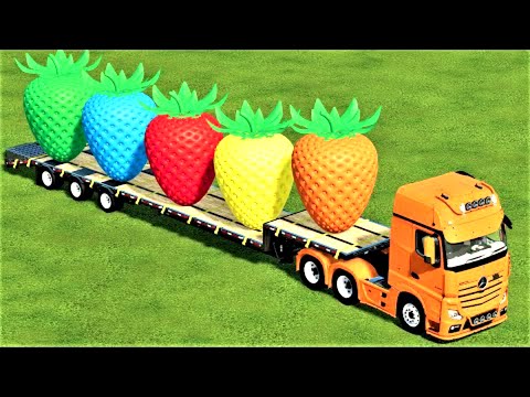 JOHN DEERE vs CLAAS vs CASE vs FENDT PARKOUR - Farming Simulator 22