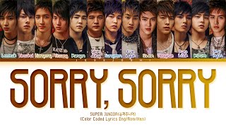 Super Junior(슈퍼주니어) - Sorry, Sorry (Color Coded Lyrics Eng/Rom/Han)