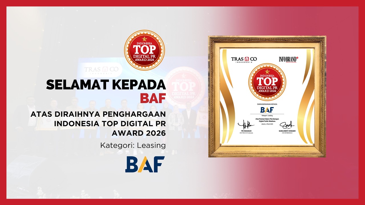 BAF Raih Penghargaan Indonesia Top Digital PR Award 2026