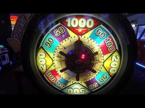 Dave and Busters Pirates Wheel Bonus Big Win!