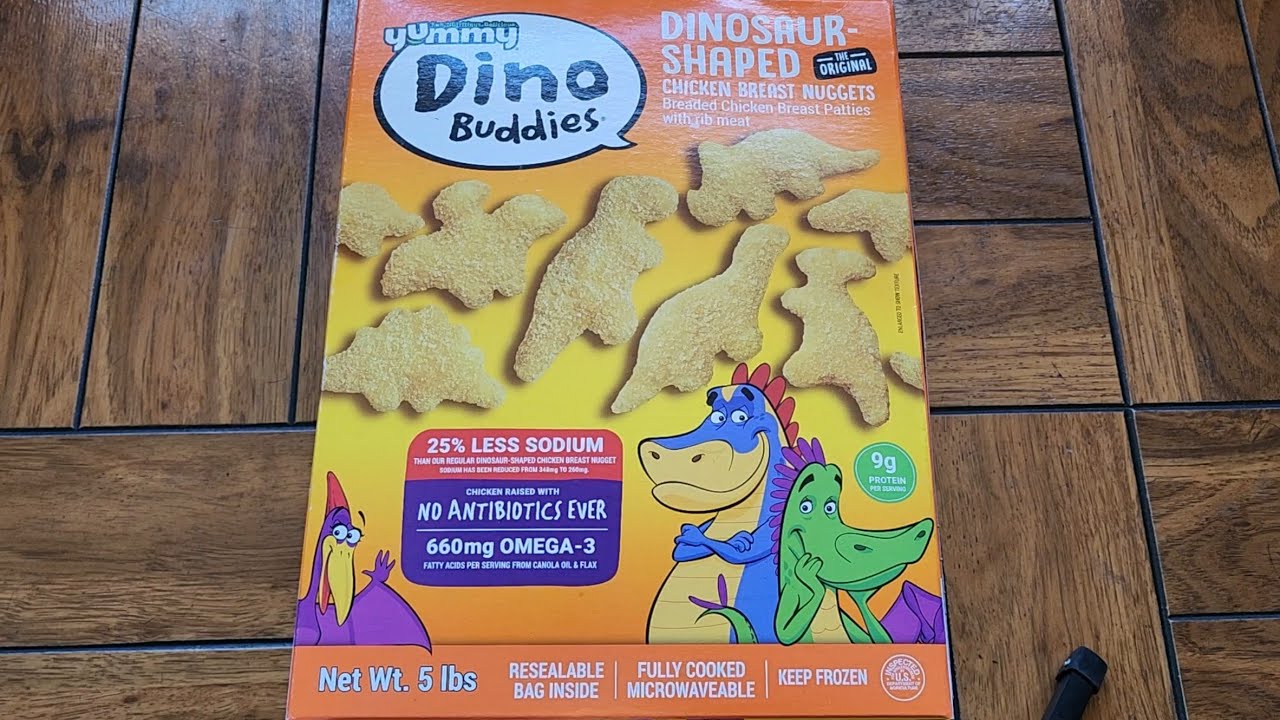 Costco Sale Item Review Yummy Dino Buddies Dinosaur Shaped Chicken Breast Nuggets Taste Test