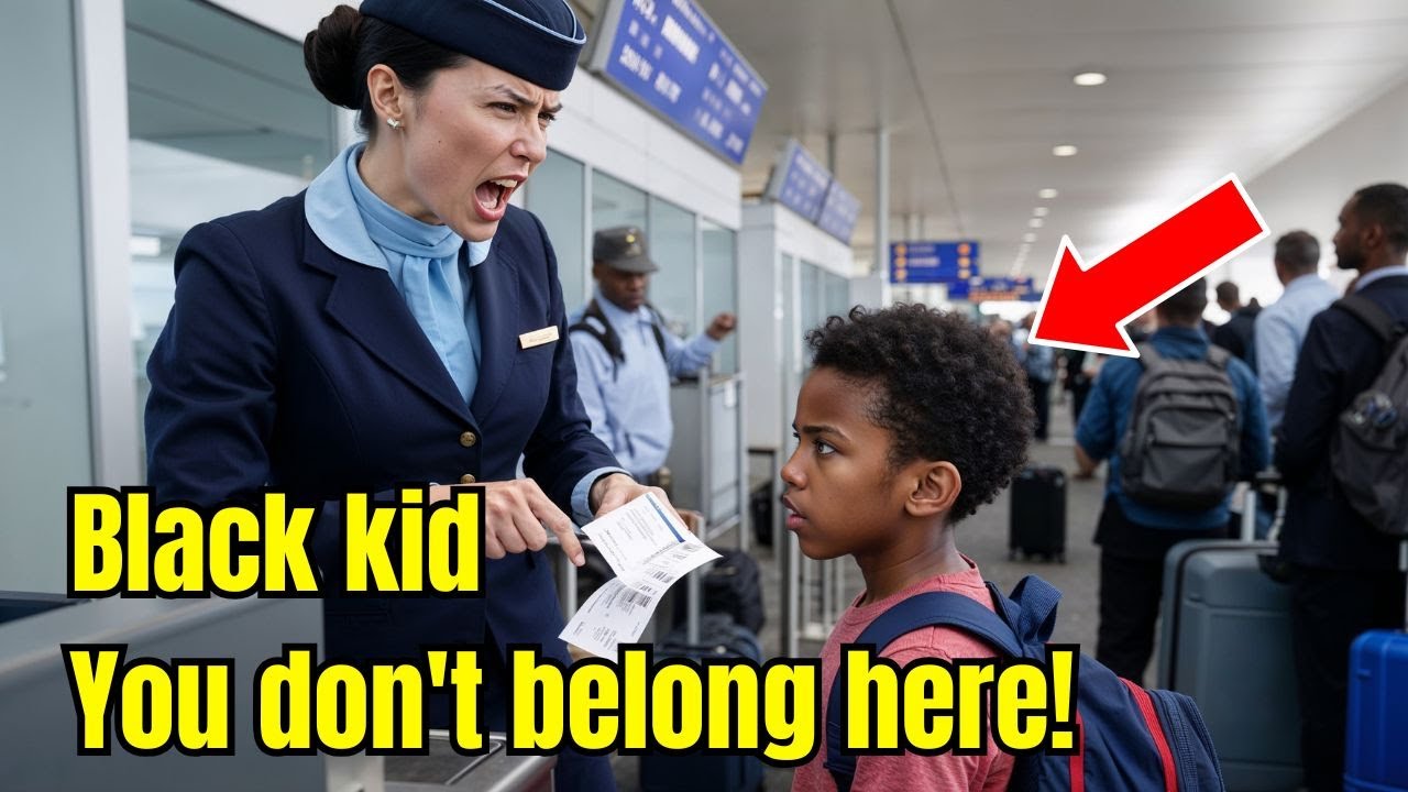 Flight Attendant Rips Up Black Boy Ticket, Not Knowing His Father Owns the Entire Airline