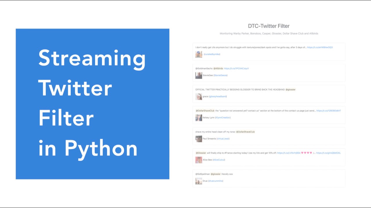 Streaming Twitter Filter - Introduction