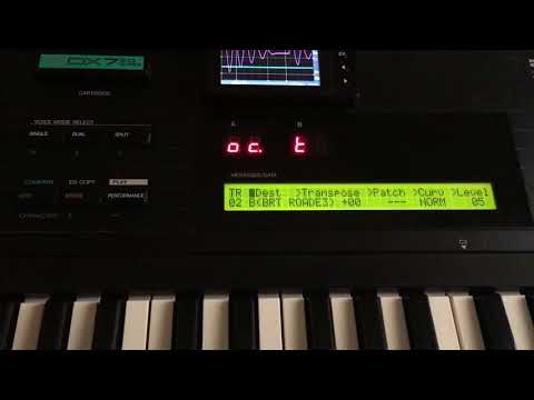 Yamaha DX7IIFD Grey Matter E! Octal Mode Voice Layering