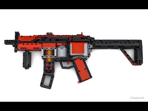 LEGO TECHNIC MP5-K - The First Working Submachine Gun