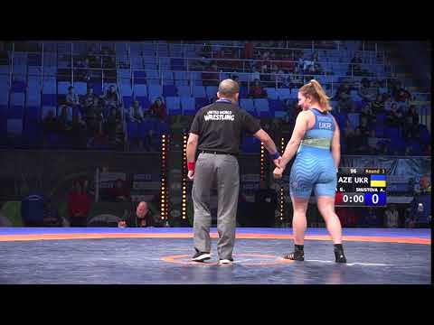 Round 3 WW - 75 kg: A. SHUSTOVA (UKR) df. G. ZUTOVA (AZE) by VFO, 0-0
