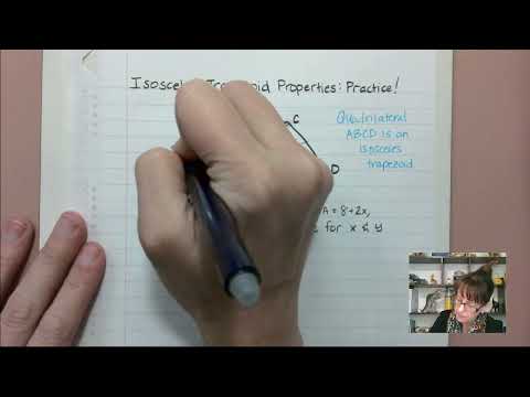 Properties of Trapezoids and Isosceles Trapezoids