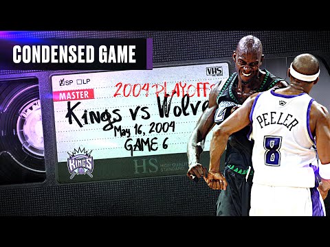 Kings-Wolves FIGHT in HEATED Game 6 of Round 2 | 5.16.2004