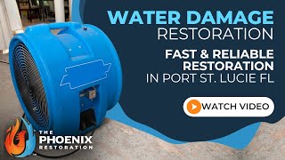 Water Damage Restoration Port St. Lucie 954-866-8408 The Phoenix Restoration #waterdamagerestoration